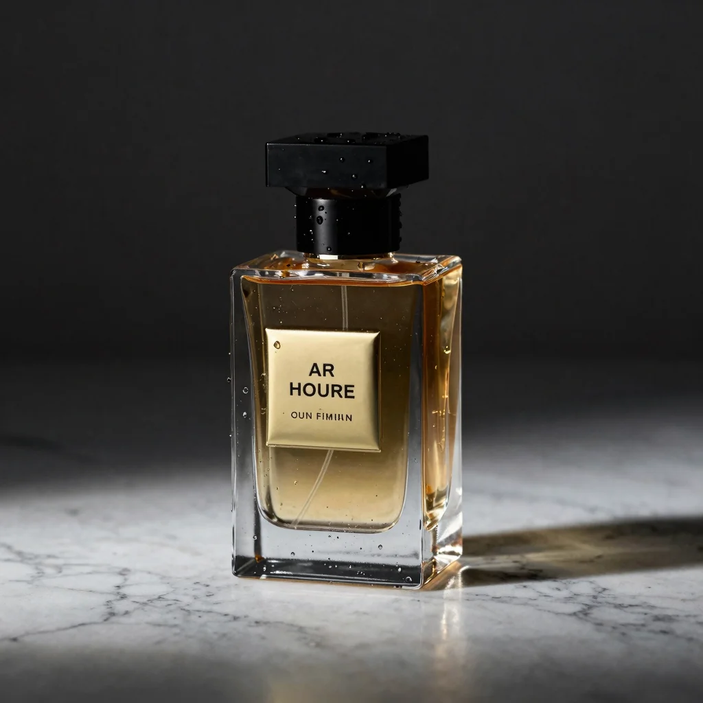 Product shot of a luxury perfume bottle