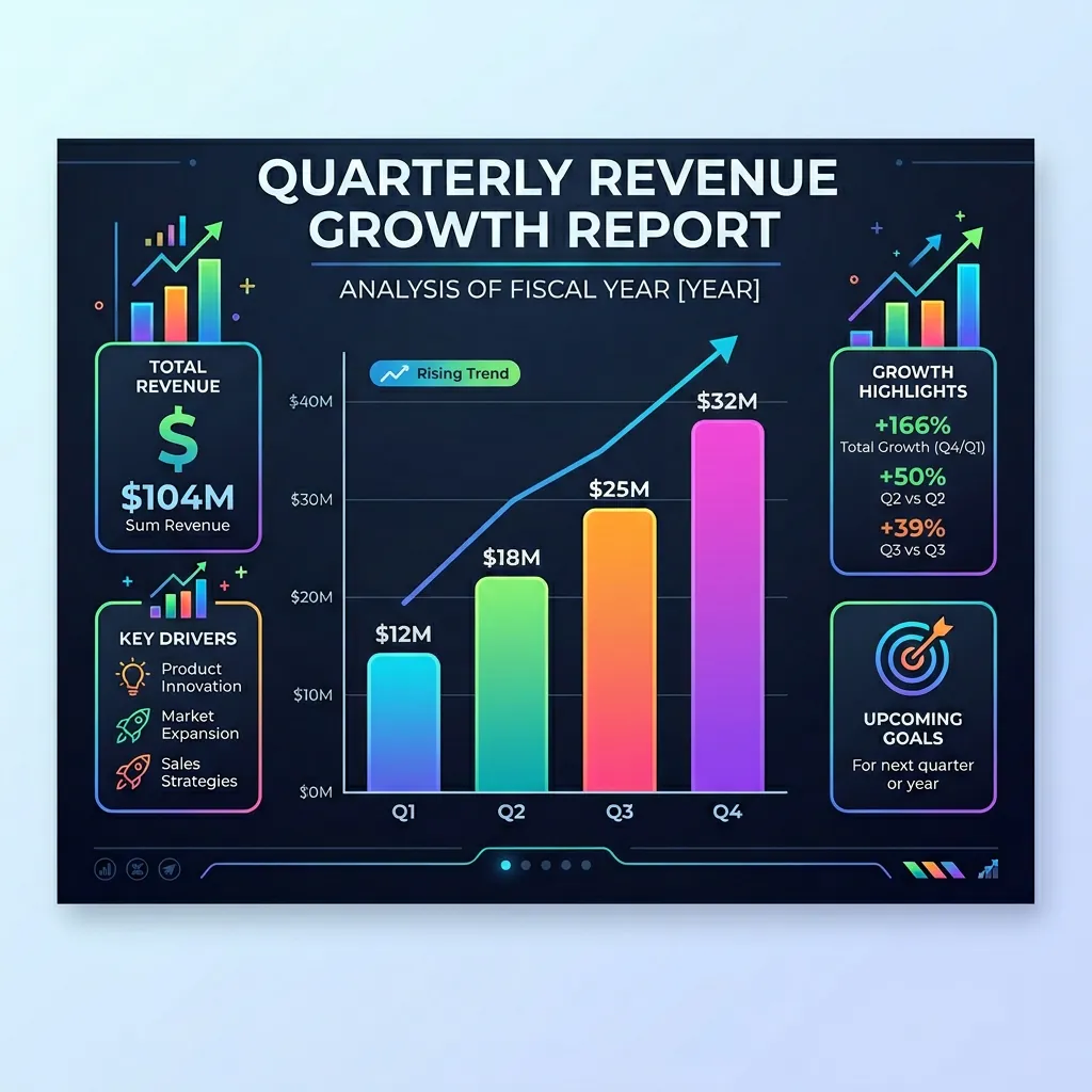 Modern infographic with data visualization