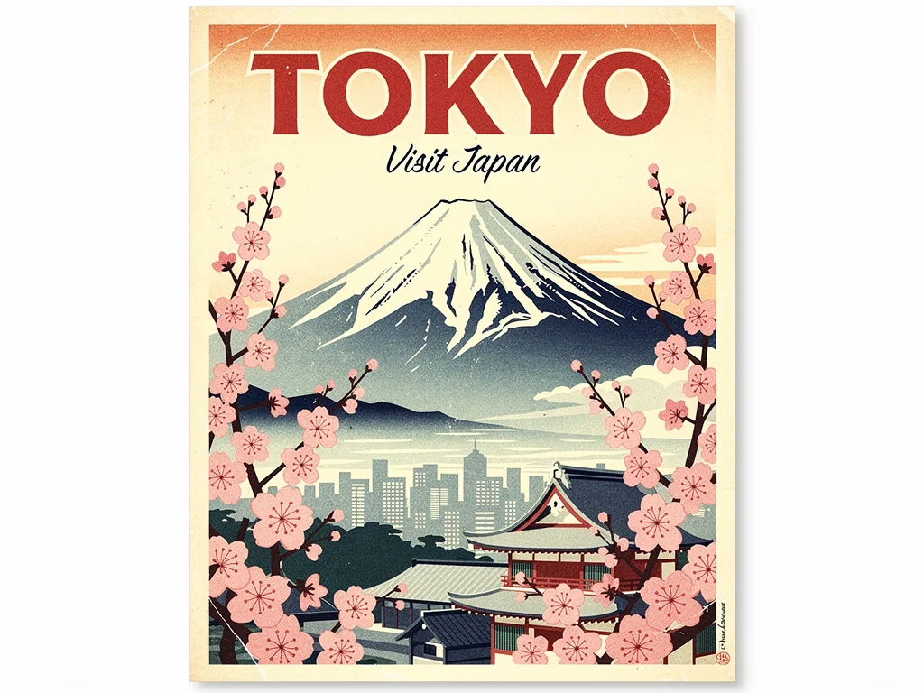 Poster with perfectly rendered typography